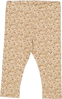 Wheat Jersey leggings - Eggshell flowers